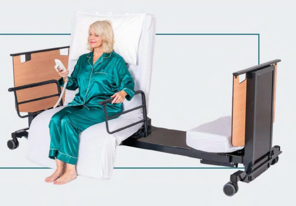 Person sitzend auf Mobilisationsbett Orbit